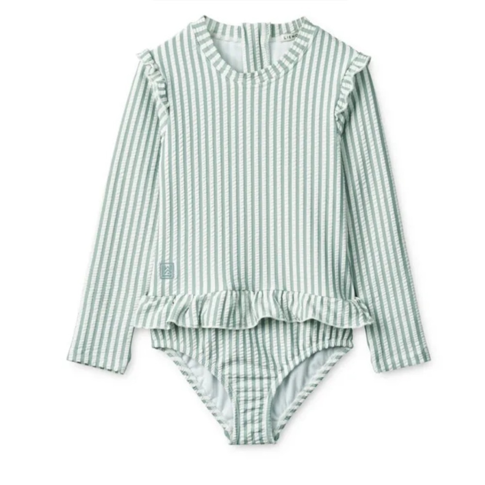 NWOT Liewood Anti-UV one piece Swimsuit Sillie. Light Blue